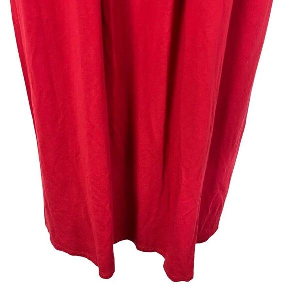 J Jill Wearever Womens Red Pleated Stretch Knit 3/4 Sleeve Above Length Dress M - Picture 7 of 16